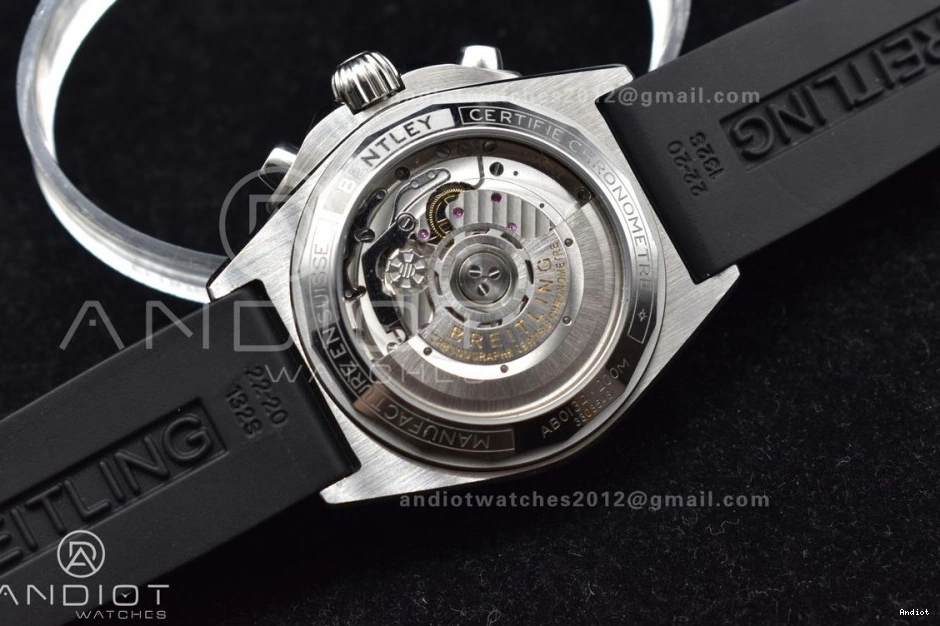 LE B01 43mm L-Black A7750 Version BLS Wht SS 1:1 Chrono Best Navitimer 0326